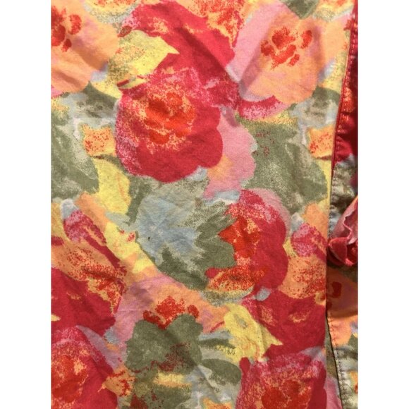Peyton & Parker Bright Floral Ruffled Smocked Tie Back Maxi Dress Size Large - Picture 6 of 15